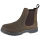 Grafters, M186WB-4 Leather Gusset Chelsea Boot Brown Waxy size 4 UK