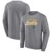 Men's Fanatics Branded Heather Gray Oakland Athletics Simplicity Pullover Sweatshirt