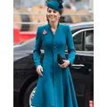 Robe mi-longue bleue décontractée pour dames manteau vintage mince mode chic haute qualité fête