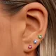 CRMYA-Boucles d'oreilles plaquées or pour femmes Boucles d'oreilles piercing Bijoux fantaisie