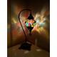 Led Bulb Turkish Moroccan Mosaic Muti Colourful Swan Neck Desk Table Lamp EU UK Certified