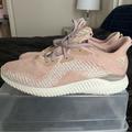 Adidas Shoes | Adidas Alpha Bounce 9.5 Rosegold W/ Lavender Laces | Color: Pink | Size: 9.5