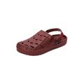 Extra Wide Width Men's Rubber Clog Water Shoe by KingSize in Rich Burgundy (Size 16 EW)