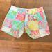 Lilly Pulitzer Shorts | Lilly Pulitzer Multi State Patch The Callahan Shorts | Color: Green/Pink | Size: 00j