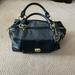 Coach Bags | Campbell Turnlock Leather Large Satchel (Coach F25508) | Color: Blue | Size: Os