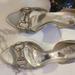 Gucci Shoes | Beautiful Gucci Heels Silver Size 7.5us | Color: Silver | Size: 7.5