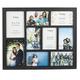 Hampton Frames GALLERY 9 Aperture - 7-4x6 & 2-5x7 Black Multi Aperture Picture Photo Frame Acrylic (Non-Glass) Front GAL9APBKP