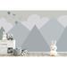 GK Wall Design Cartoon Mountain Landscape Soft Hot Air Balloon 6.25' L x 112" W Paintable Wall Mural Vinyl | 204 W in | Wayfair