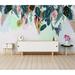 GK Wall Design Exotic Banana Leaf Leaves Tropical Drawing 6.25' L x 112" W Paintable Wall Mural Vinyl | 187 W in | Wayfair GKWP000280W187H106_V