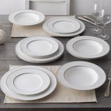 Noritake Brocato Set Of 4 Salad Plates, 8-1/4" Bone China/Ceramic in Gray/White | 8.25 W in | Wayfair 4899-405D