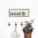 The Holiday Aisle® Green Noel Holly White Wood in Brown/White | 24 H x 8 W x 1.5 D in | Wayfair C2B404AC1C2745EBBE56A374964D75D4