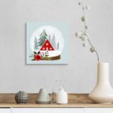 The Holiday Aisle® Snow Globe Village Snow Globe Village II by Victoria Barnes - Wrapped Canvas Graphic Art Canvas | 12 H x 12 W x 1.75 D in | Wayfair