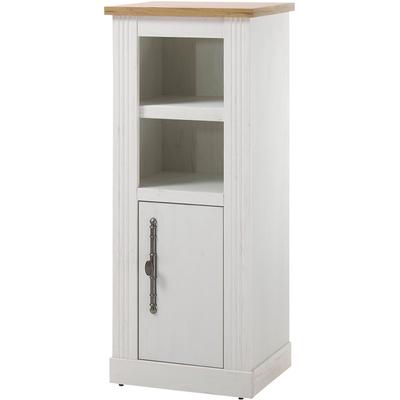 Midischrank HOME AFFAIRE "WESTMINSTER", weiß (pinie weiß dekor), B:50cm H:119cm T:40cm, Schränke, im romantischen Landhausstil Image