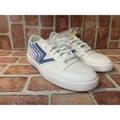 Vans Shoes | Men's Vans Penn Lowland Blanc De Blanc Navy White Leather Sneakers Size 7 | Color: Blue/White | Size: 7