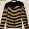 Ralph Lauren Sweaters | Lrl Lauren Jeans Co Navy & Blue Striped Sweater Nautical Size M | Color: Blue/Gold | Size: M