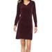 Nine West Dresses | Brand New Nine West Chenille V-Neck Sweater Dress | Color: Purple | Size: M