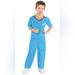 Disney Costumes | Child Doc Mcstuffins Costume Scrubs Accessory Kit - New!! | Color: Blue | Size: Small 4-6