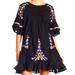 Free People Dresses | Free People Pavlo Floral Dress | Color: Black/Purple | Size: S