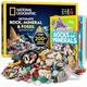NATIONAL GEOGRAPHIC Rock Collection Box for Kids – 200+ Piece Rock Set with Real Fossils, Gemstones, and Crystals- Includes Absolute Expert: Rocks & Minerals Full-Color Book (Amazon Exclusive)