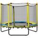 HOMCOM 4.6FT Kids Trampoline with Enclosure, Safety Net, Pads Indoor Trampoline for Kids 3-10 Years - Yellow