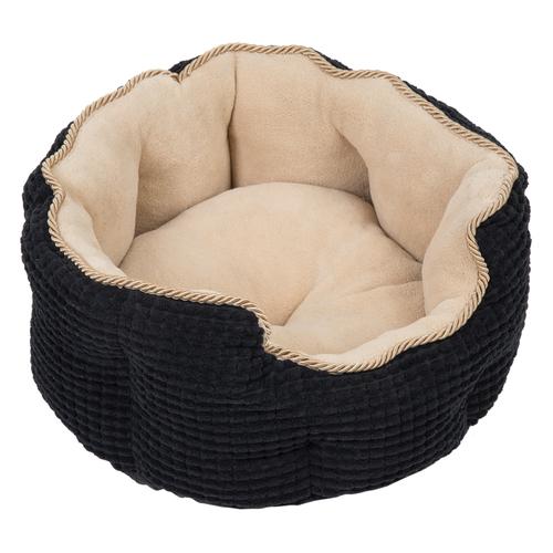 Cozy Kingdom Kuschelbett - L 60 x B 55 x H 22 cm Hundezubehör + Schmusedecke - L 30 x B 30 cm...