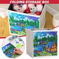 lystmrge Diamond Painting Cat Kid Diamond Painting Kit for Painting 5D DIY Diamond Painting Foldable Storage Box Embroidery Diamond Home Decoration