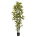 Pure Garden 6FT Artificial Bamboo Tree with Adjustable Leaves and Pot