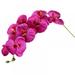 2 Pack Artificial Phalaenopsis Flowers Branches Silk Orchids Flowers for Home Office Wedding Decoration Home DIY Artificial Butterfly Orchid Silk Flower