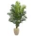 Nearly Natural 5.5 Paradise Palm Artificial Tree in Sand Colored Planter Green