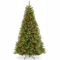 National Tree Co-Import 222112 7.5 ft. Green North Valley Spruce Artificial Hinged Tree - Multicolor