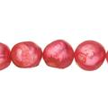 Hot Pink Freshwater Cultured Pearls Natural Baroque B+ Graded 11x9x13mm (Approx.) 15.5Inch Strings/31Pearls