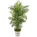 Nearly Natural 6 ft. Areca Palm Indoor/Outdoor Artificial Tree in Planter