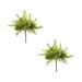 Melrose Set of 2 Queen Anne Artificial Floral Bushes 20.75