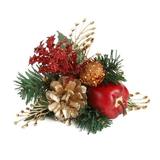 Christmas Decoration Accessories Artificial Christmas Flower Arrangements Picks with Bauble Balls Cone Pine Picks for Christmas Home Decor