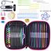 100 Pcs/lot Home Use Sewing Tool Set Multifunctional Knit Gauge Scissors Stitch Holders Knitting Craft Accessory