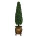 Nearly Natural 59 Plastic Boxwood Artificial Topiary Green