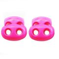 2 Shoe Lace Shoelace Buckle Rope Clamp Cord Lock Stopper Run Sports Pink New !!!