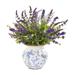 Nearly Natural Lavender Artificial Arrangement with Vase