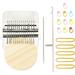 SchSin Small Weaving Loom Kit with 14 Hooks Mini Darning Loom Speedweve Type Weave Tool Beginners Quickly Mending Loom Machine DIY Weaving Repair Tool for Jeans Socks and Clothes