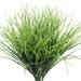 Morttic 4 Pcs Artificial Wheat Grass Fake Plants Outdoor UV Resistant Fake Grass Artificial Greenery Stems Plastic Shrubs for Patio Garden Farmhouse Front Porch Home Window Box Decor