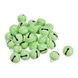 Jingle Bells 22mm 30pcs Craft Bells for DIY Holiday Decoration Musical Party Wedding Grass Green