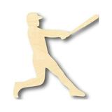 Unfinished Wood Baseball Player Shape - Sports - Kids Room Decor - up to 24 DIY 4 / 1/4