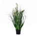 Vickerman 24 PVC Artificial Potted Green Sheep s Grass and Plastic Grass.