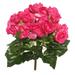 Vickerman 9.5 Artificial Hot Pink Polyester Begonia Bush.