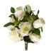 Hi.FANCY 10-head Artificial Rose Bouquet Simulation Flower Bridal Bouquet Wedding Party Fake Flower White