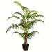 Vickerman 35 Artificial Potted Fern Palm Real Touch Leaves.