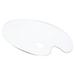 Uxcell 15.7 x11.8 Oval Acrylic Paint Tray Palette Painting Pallet with Thumb Hole Clear