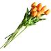 Tulips Artificial Flowers Real Touch Fake Tulips Fake Flowers for Decoration Faux Tulips Faux Flowers Bulk Artificial Tulips Flowers for Vase Centerpieces Home Wedding Bouquet