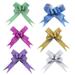 NUOLUX 100pcs 18mm Glitter Pull Bows Gift Knot Ribbons String Bows for Gift Wrapping Flower Basket Wedding Car Decoration (Assorted Colors)