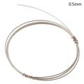 HeroNeo 1 Meter 925 Sterling Silver Wire Jewelry Making 0.3/0.4/0.5/0.6/0.7/0.8/0.9/1/1.2mm Tarnish Resistant Silver Coil Wire